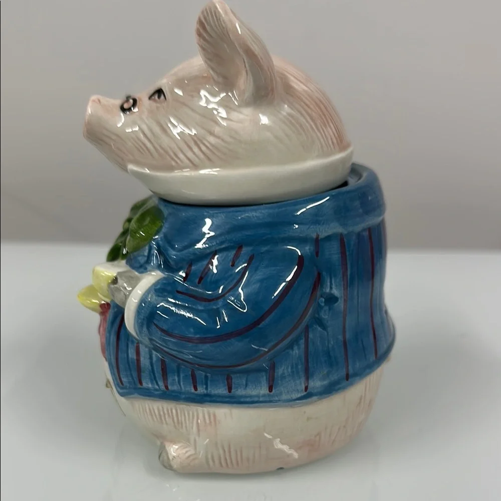 Fitz & Floyd "Bacon & Eggs" pig sugar bowl vintage - Picture 2 of 6
